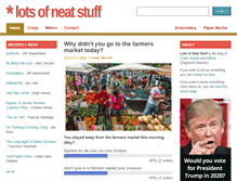 Tablet Screenshot of lotsofneatstuff.com